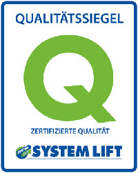 SYSTEM LIFT Qualitätssiegel